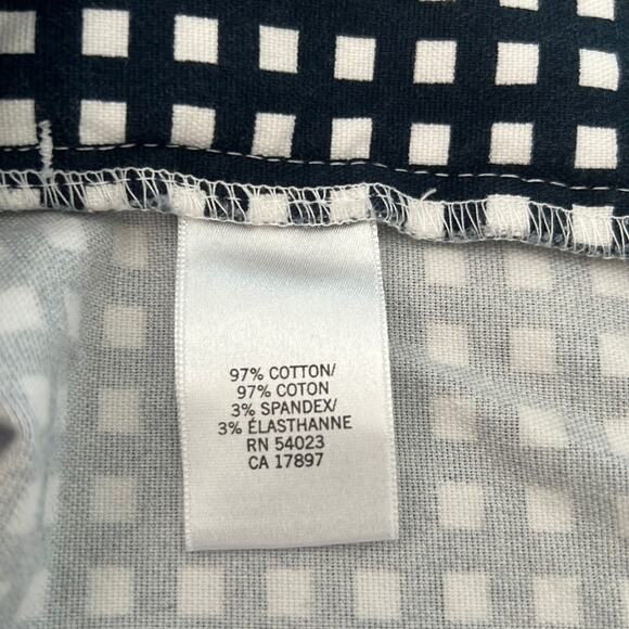 Banana Republic Navy Blue & White Check Shorts Ryan Fit Size 4 - Picture 5 of 9